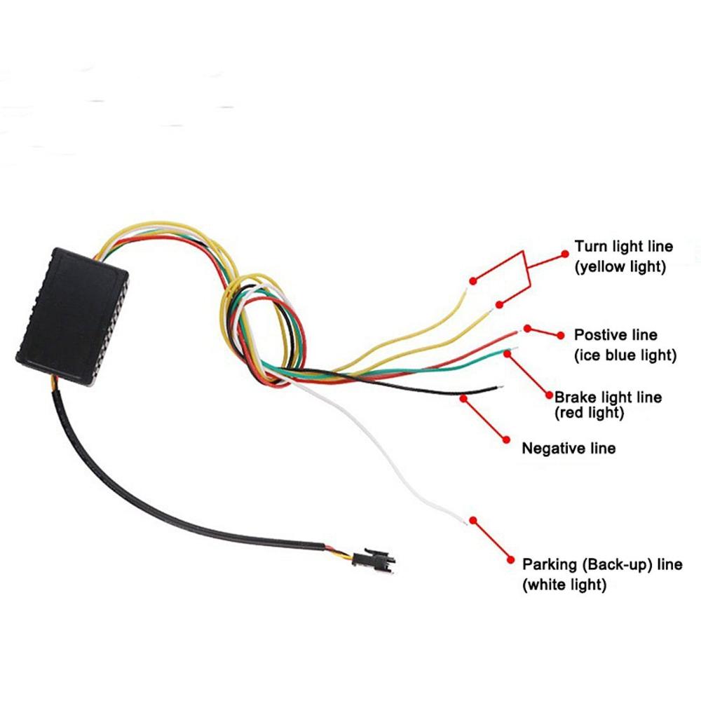 Doxmall Flexible Led Strip Tailgate Light Bar Trunk Tail Brake Turn Signal Light Flow Type Ice Blue Red Yellow White - Image 5
