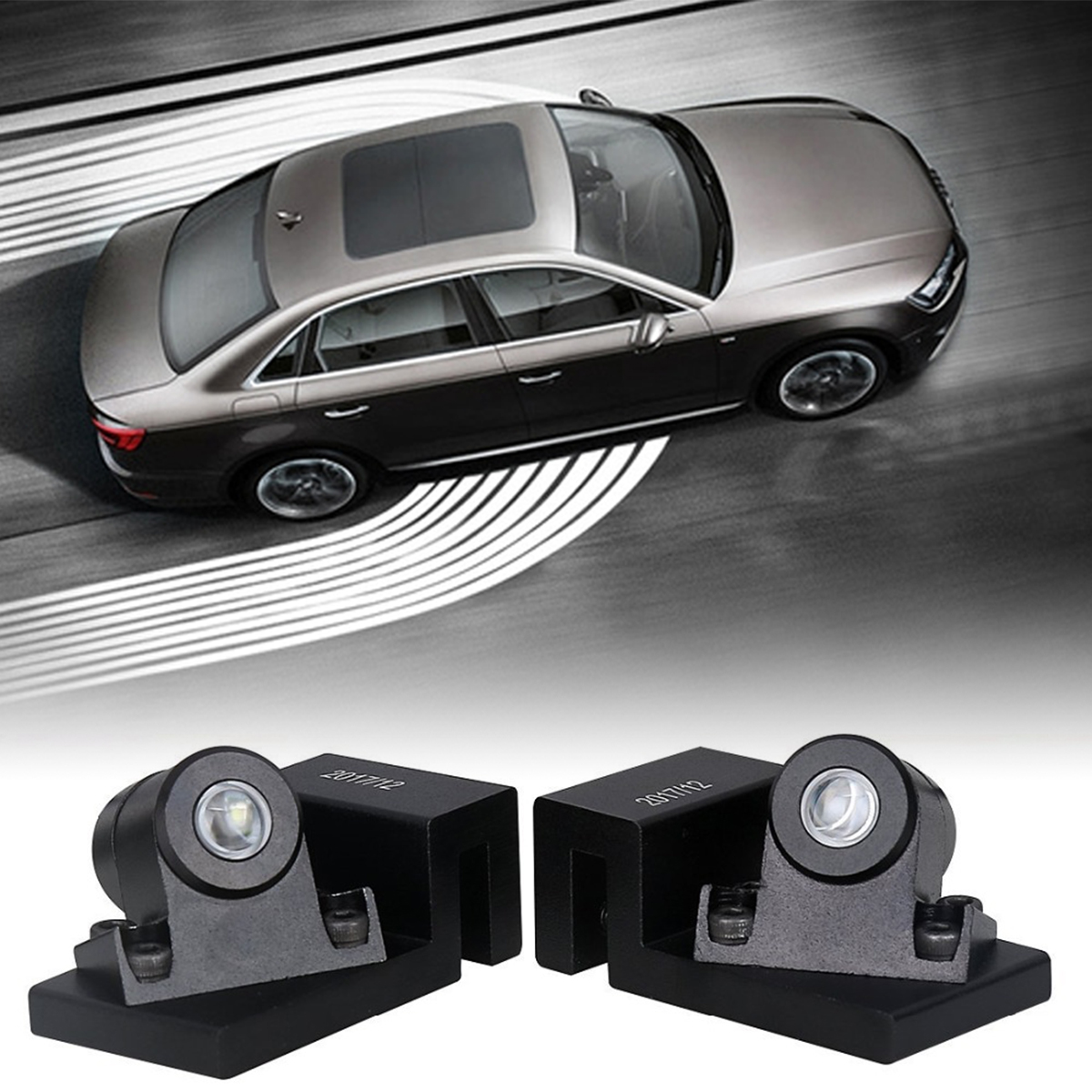 Doxmall Universal Car Led Angel Wing Logo Projecter Ghost Shadow Laser