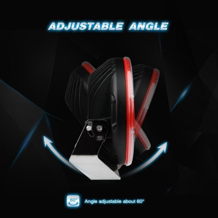 Doxmall 1Pair Super Bright 9 Inch 15000LM Round Led Driving Lights Waterproof Spot Beam Work Lights Off Road Lamps Driving Light Compatible with Truck SUV ATV - Image 7