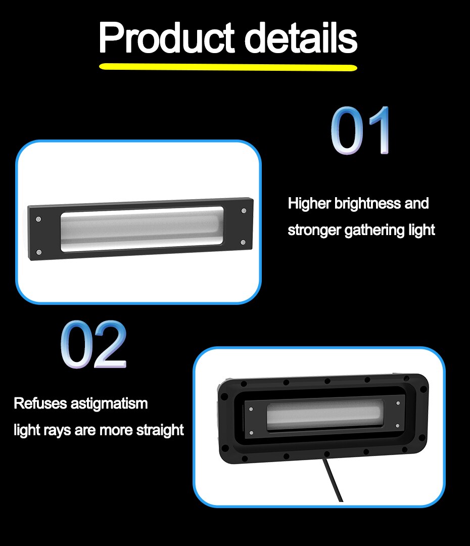 Doxmall Led Forklift Light Halo Zone with IP68 Waterproof Safety Warning Forklift Blue Light Red Amber White - Image 2