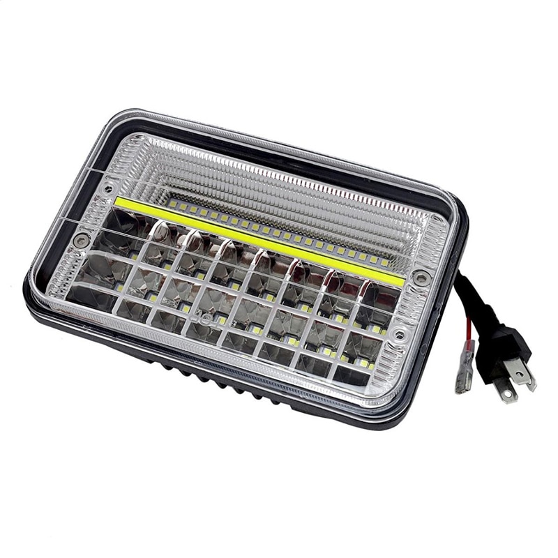 Doxmall 270W 4x6 Led Headlight IP68 Rectangular Seal Beam Truck Headlamp H4 Plug with DRL for Offroad ATV SUV 2pcs - Image 2