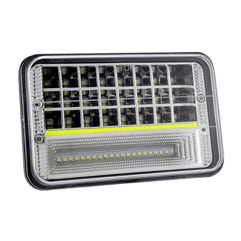 Doxmall 270W 4x6 Led Headlight IP68 Rectangular Seal Beam Truck Headlamp H4 Plug with DRL for Offroad ATV SUV 2pcs - Image 4