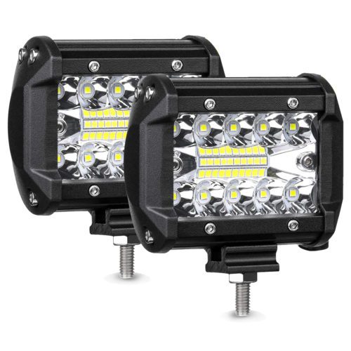 Safego LED Light Bar 60W 4 Inch 4800LM LED Spotlight Off Road Driving Fog Lights for ATV UTV SUV Truck Car Boat Motorcycle 12V/24V 1 Year Warranty 10PCS 