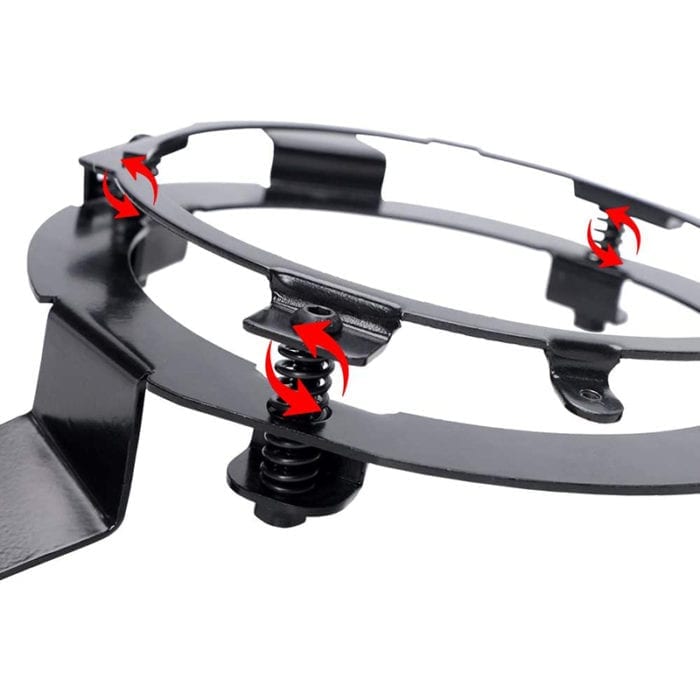 Doxmall 9'' Headlight Bracket Ring For 2018 2019 2020 Jeep Wrangler JL JLU with Adapters - Image 3