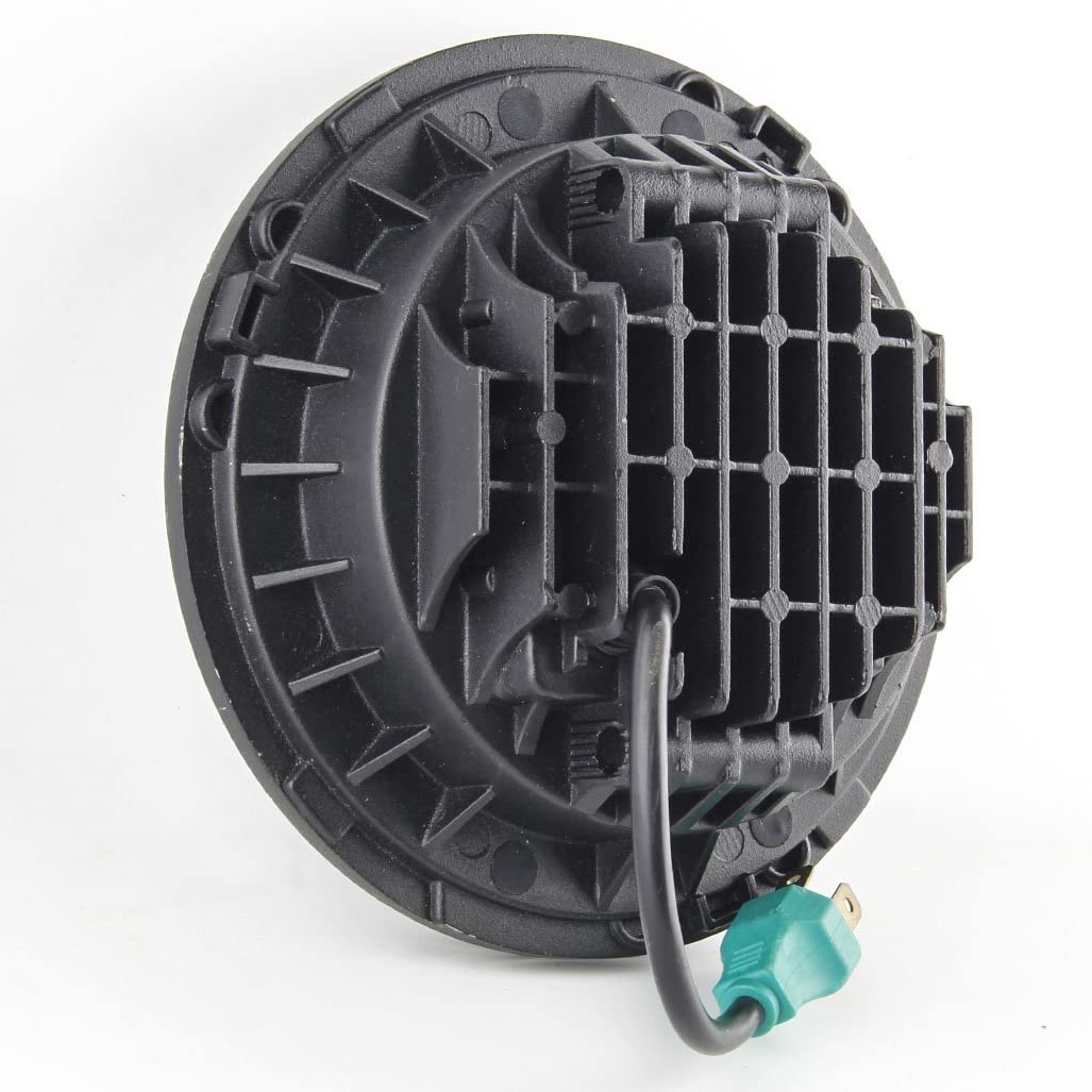 Doxmall DOT Approved 7 inch LED Headlights Chrome Projector Daymaker LED Light Bulb for Jeep Wrangler JK LJ CJ LED Headlamp - Image 4