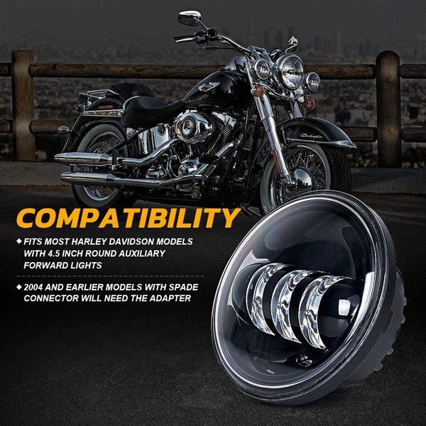 DOXMALL 1 Pair 4.5 Inch LED Passing Light Motorcycle Fog Light with IP67 Waterproof doxmall.co.uk