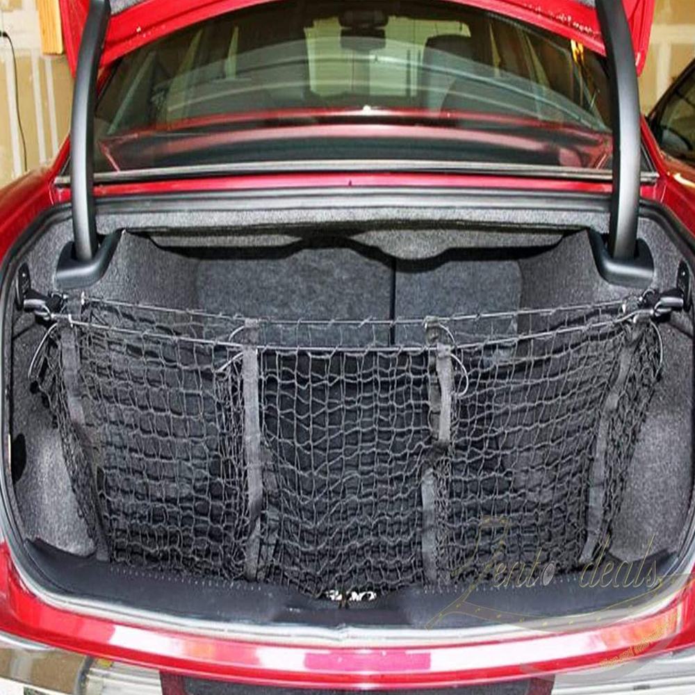 DOXMALL Car Trunk Storage Net Bag Storage Net Mesh Net Cargo Trunk Storage Organizer - Image 5