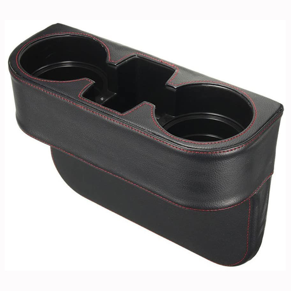 DOXMALL Side Pocket Console Side Pocket Leather Case Car Cup Holder Car