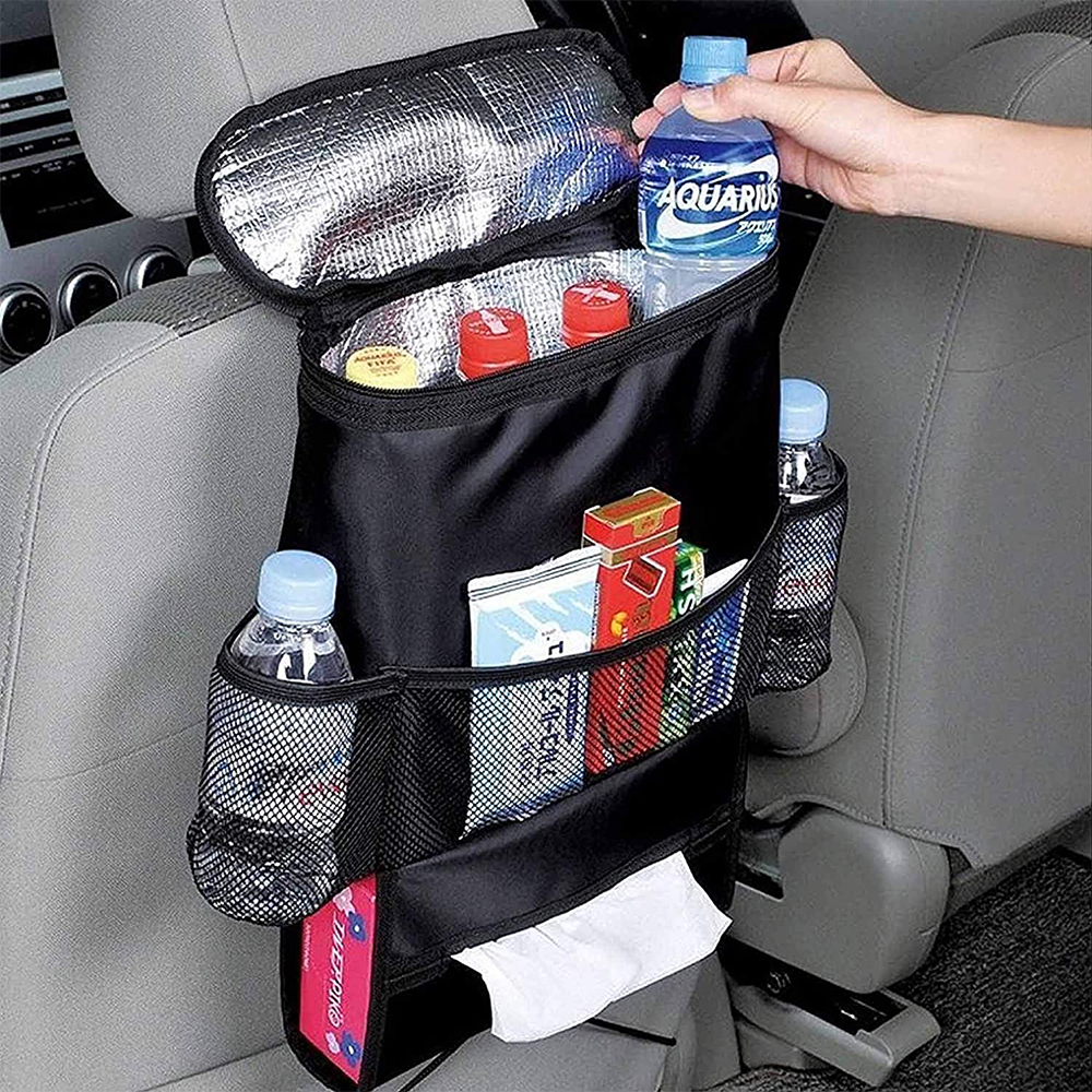 DOXMALL Standard Car Seat Back Organizer Multi-Pocket Travel Storage Bag With Heat-Preservation - Image 5