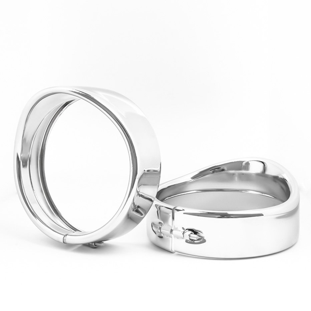 Doxmall Passing Lamp Chrome Trim Rings 4.5 Inch Fog Lights Visor Chrome