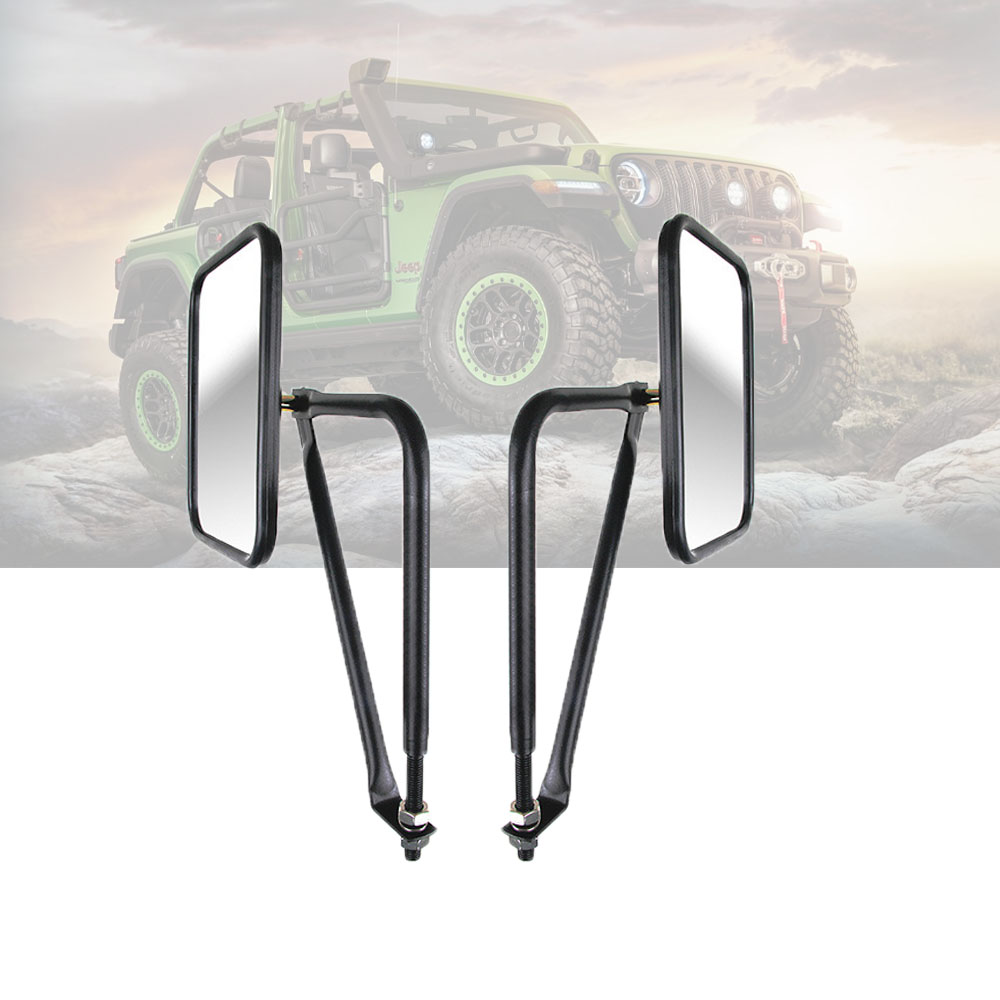 For Jeep Wrangler YJ TJ JK JKU Door-Off Hinge Mirrors Rearview - Foto 5