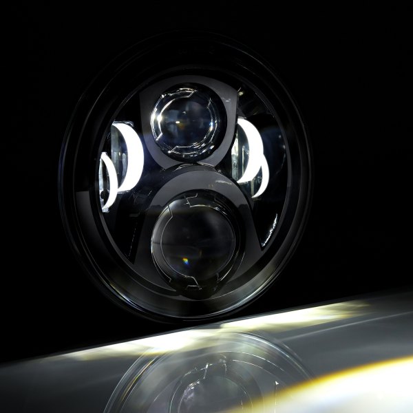 Doxmall 7inch Round Projector Jeep LED Headlights + 4 inch LED Fog Lights for Jeep Wrangler 97-2017 JK LJ - Image 4