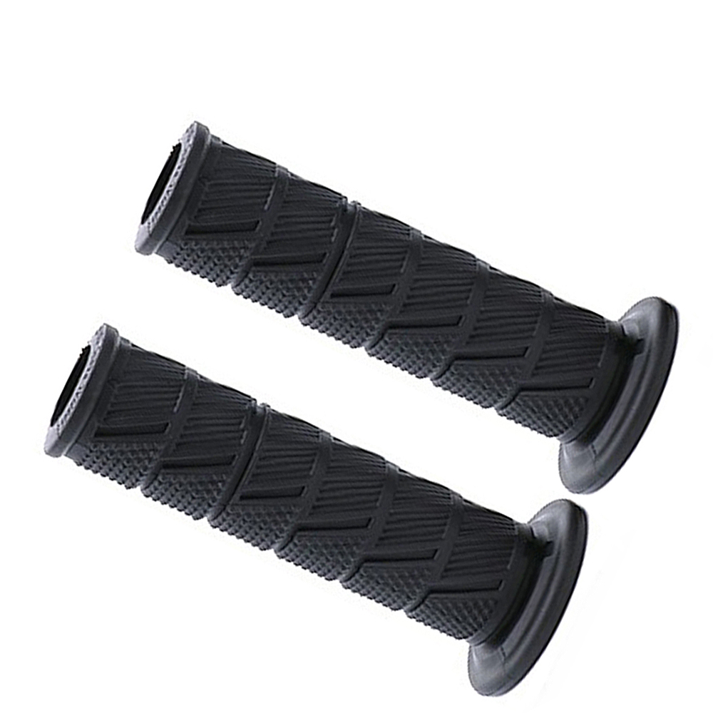 Doxmall Motorcycle Rubber Hand Grip Non Slip Bar End Thruster Comfort Retro Vintage Handlebar