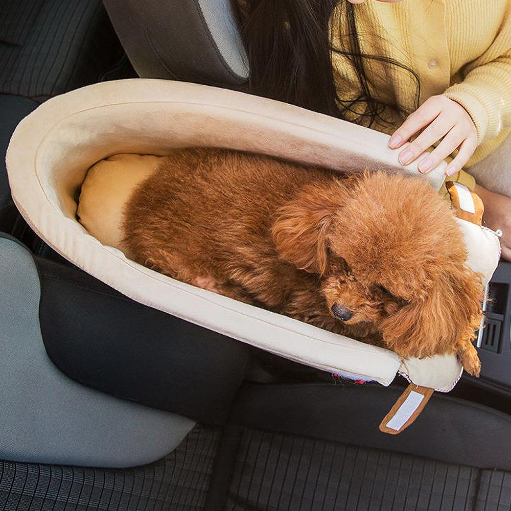 Doxmall Dog Booster Seat Center Console Small Dogs Car Carrier Puppy Chihuahua Washable Detachable For Travel - Image 3