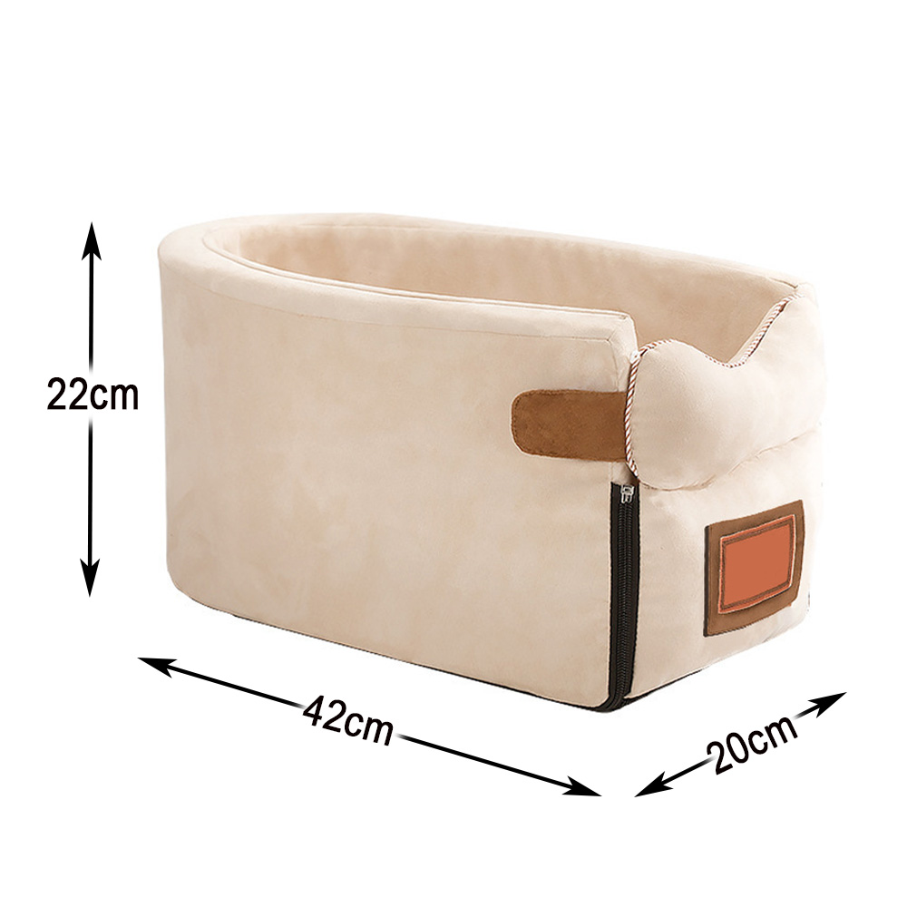 Doxmall Dog Booster Seat Center Console Small Dogs Car Carrier Puppy Chihuahua Washable Detachable For Travel - Image 2