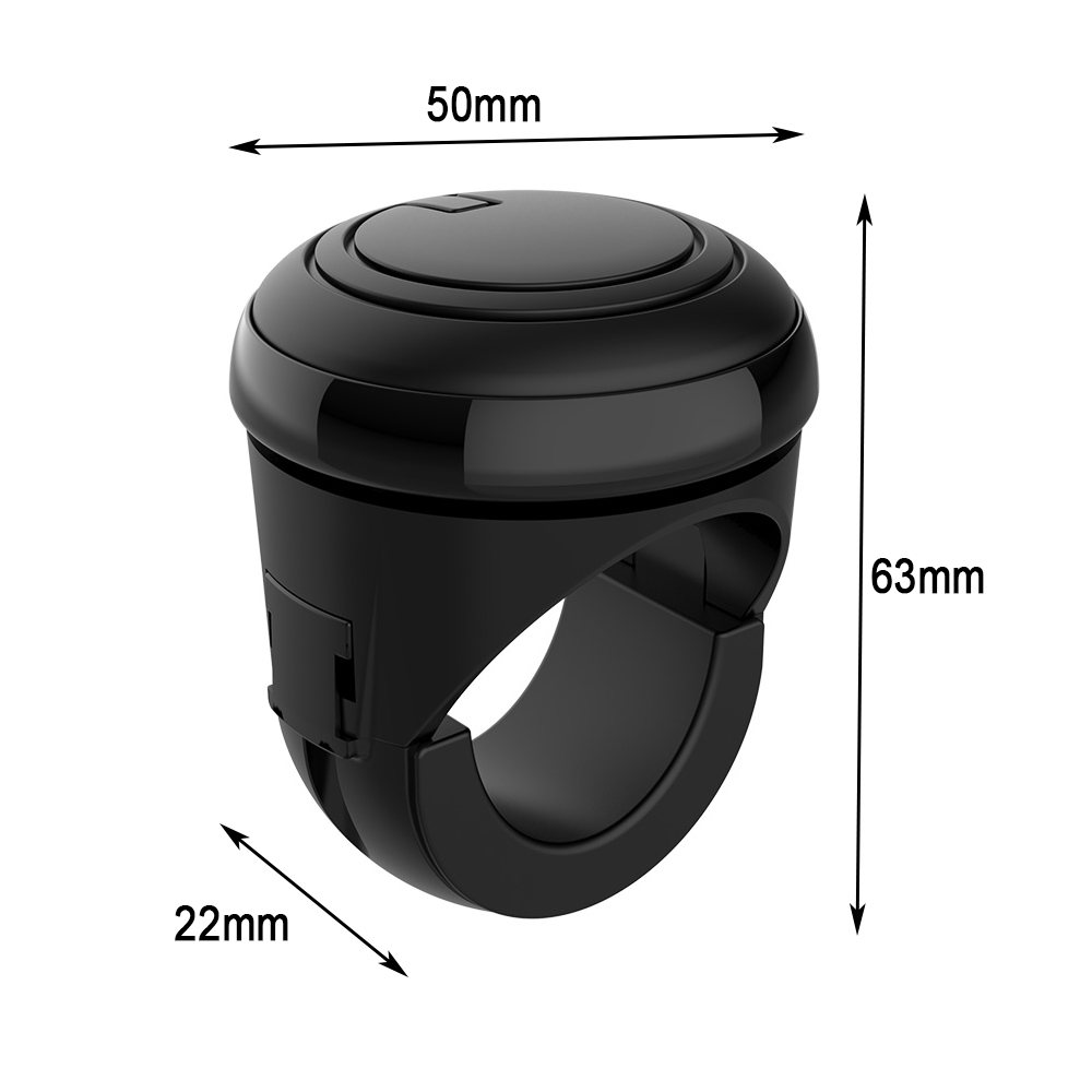 Doxmall Steering Wheel Boost Rotary Knob 360 Degree Rotating Metal Bearing Ball Shaped Power