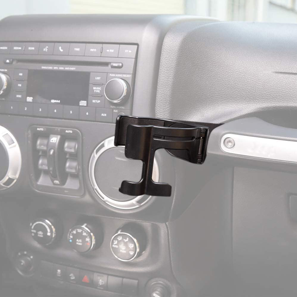Doxmall Multi-Function Phone Mount Drink Cup Bolt-on Stand Bracket Organizer for 2011-2018 Jeep Wrangler JK Rubicon Sahara Sport 2/4 Doors - Image 2