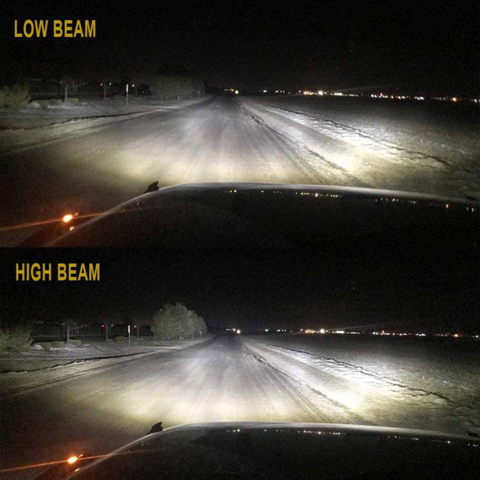 Doxmall 2Pcs 190w Upgraded 5×7 Inch Led Headlights 7×6 Inch Hi/Low Led Sealed Beam Headlamp Compatible with Jeep Wrangler YJ Cherokee XJ Kenworth T300 1997-2010 H4 Plug H6054 Headlights H5054 6054 6052-Chrome - Image 6