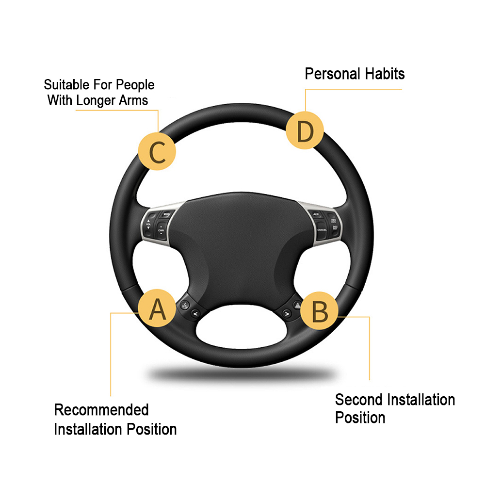 Doxmall Steering Wheel Knob Spinner Ball Wood Grain Car Wheel Spinners Assist Knob Handle Universal For Car Truck - Image 7