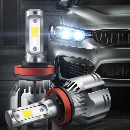 70W 14000LM High/Low Beam,Fog Light Bulb Conversion Kit DOT Approved 360 Degree,IP65 Waterproof,Pack of 2 H4/9OO3/HB2 LED Headlight Bulbs 6500K Cool White 