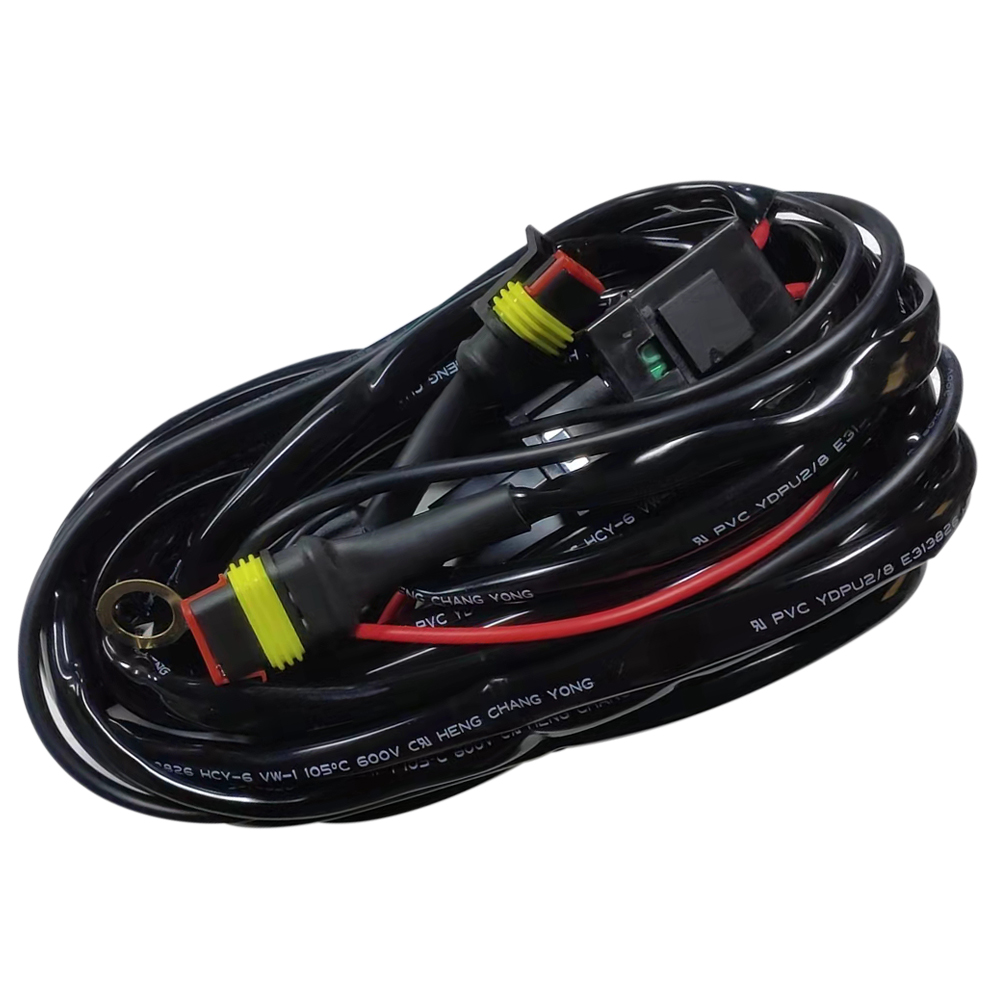 Doxmall 6 FT Automotive Vehicle Light Wiring Harness Kit 2 Leads LED