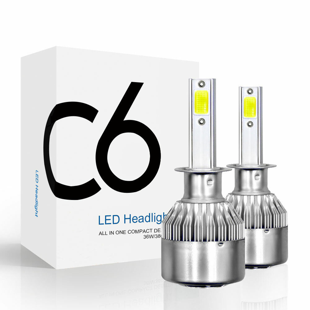 Doxmall H1 LED Headlight Bulb 72W 8000 Lumens Super Bright LED Headlights Conversion Kit 6500K Cool White IP68 Waterproof (Pack of 2)