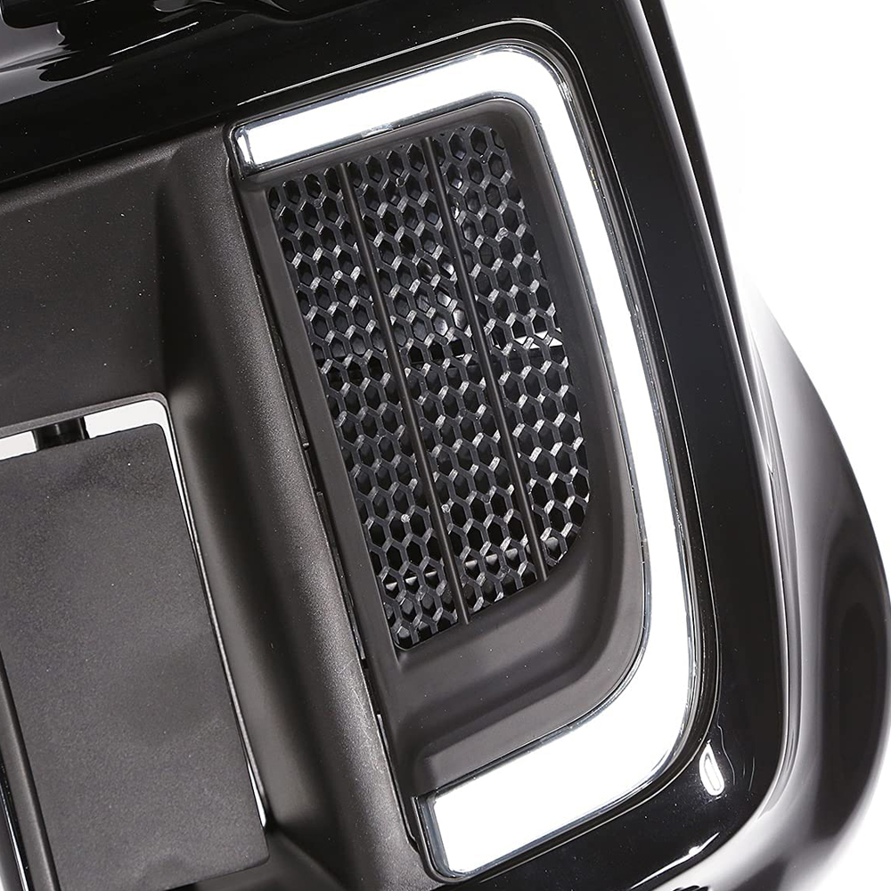 Doxmall 2Pcs LED Running Light Turn Signal Lower Fairing Grills Switchback Flare Compatible With Touring Road Glide Street Glide Electra Glide 2014-2020 (Matte Black) - Image 5