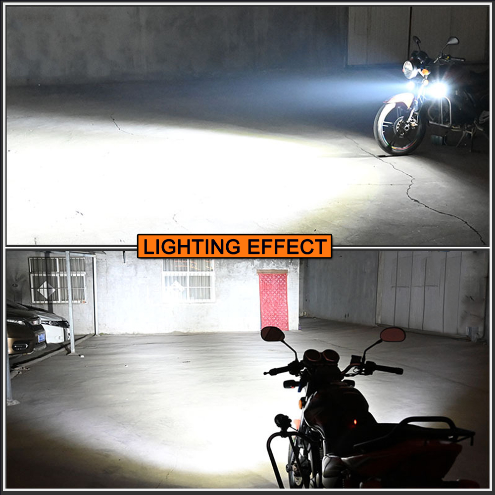 Doxmall 2Pcs Motorcycle LED Driving Lights 90W Spotlights Fog Light
