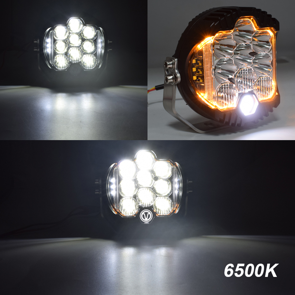 DOXMALL 7 Inch Led Offroad Driving Fog Light With White Spot Flood Combo Beam Amber DRL 90W Led Work Light For Truck Car 4X4 SUV ATV Jeep Motorcycle Boat - Image 2