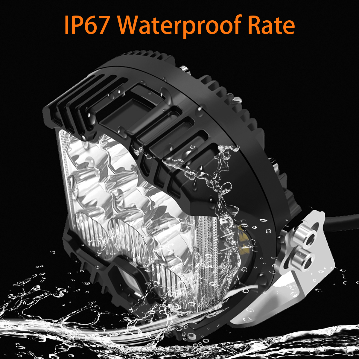 DOXMALL 7 Inch Led Offroad Driving Fog Light With White Spot Flood Combo Beam Amber DRL 90W Led Work Light For Truck Car 4X4 SUV ATV Jeep Motorcycle Boat - Image 5