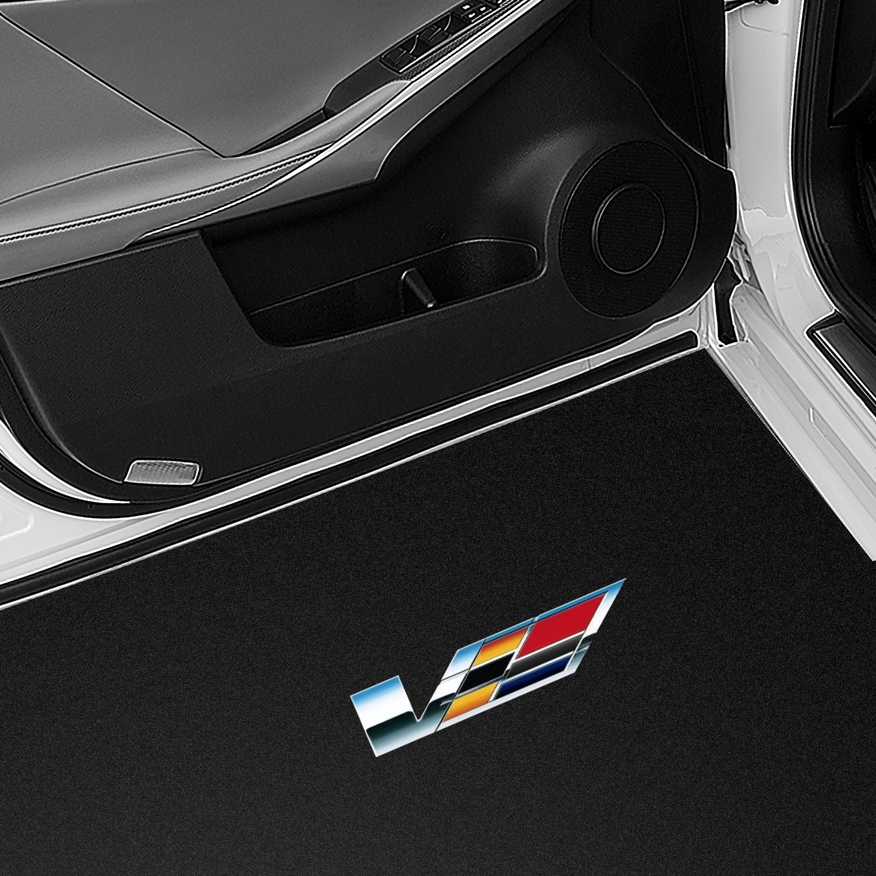 HD Cadillac Logo Courtesy Projector Lights No Fade Car Door Light-Various patterns(2Pcs) - Image 8