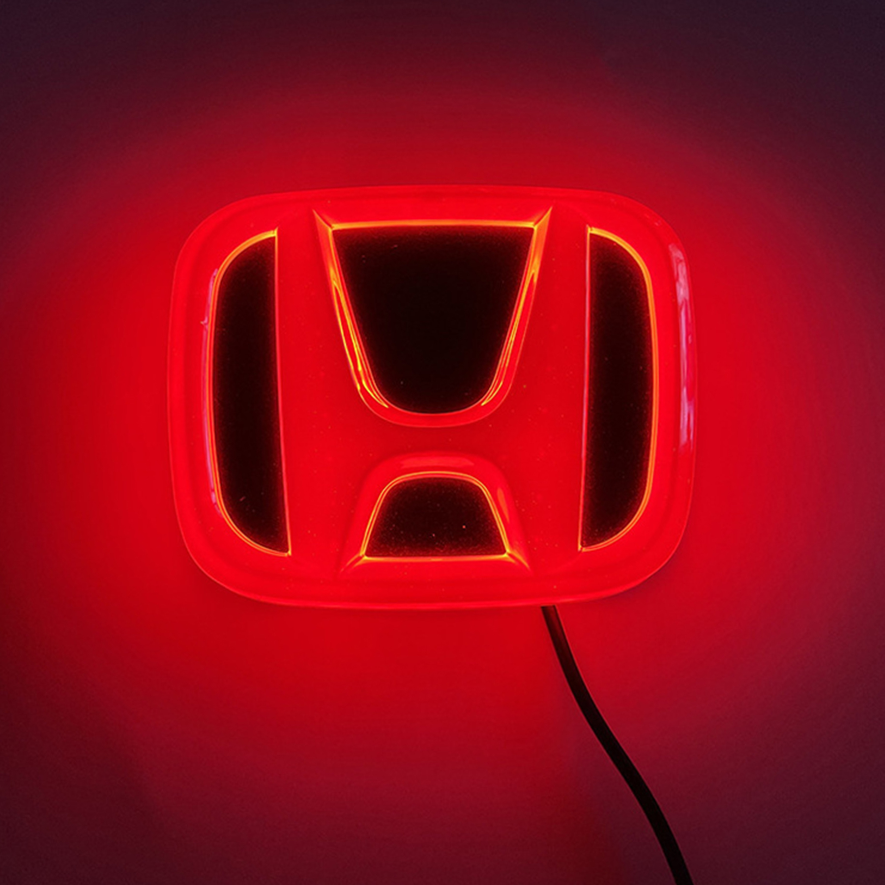 4D LED Honda Logo Light Up Emblem Rear Badge Illuminated Light with White Blue Red Colors Available - Image 7
