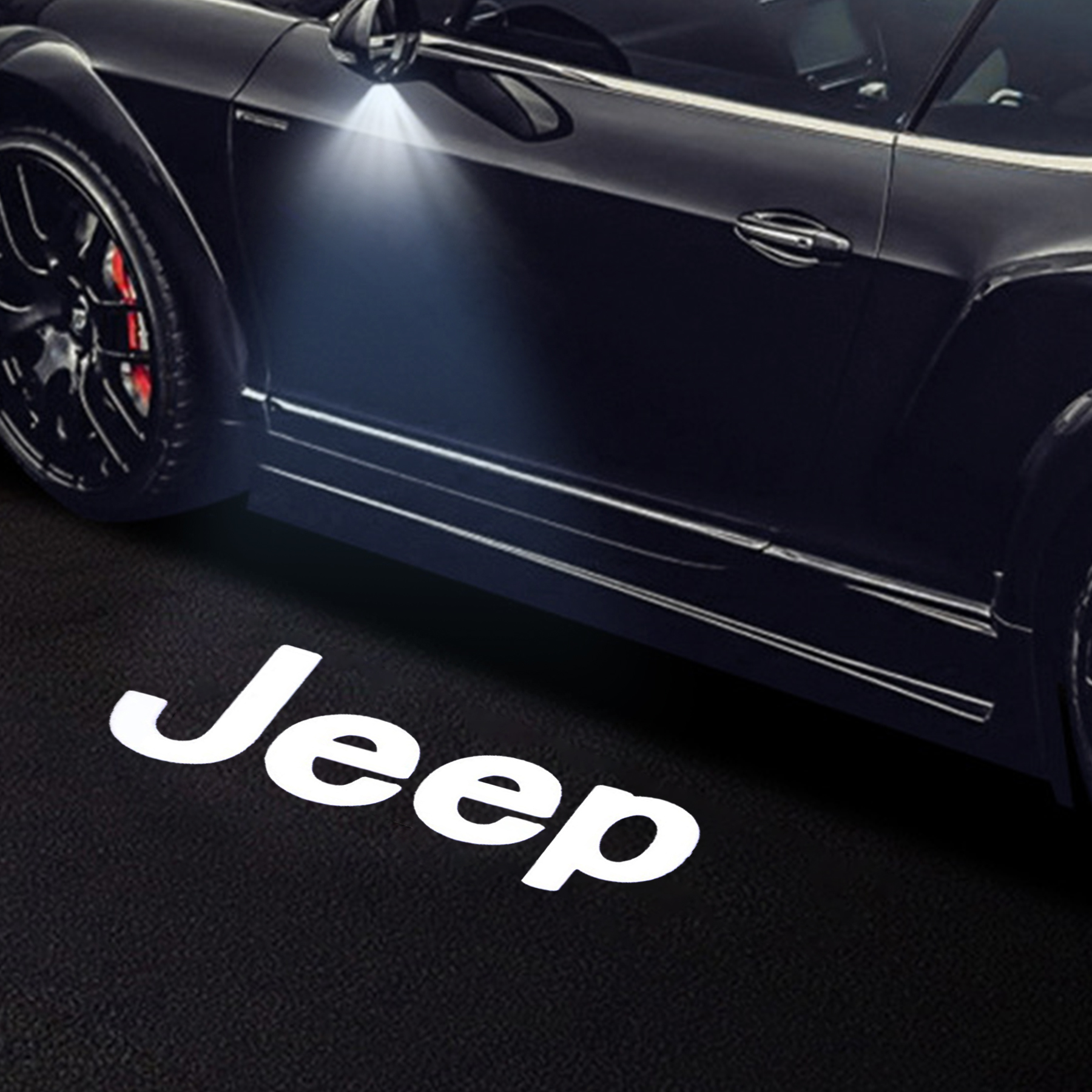 HD Jeep Logo Side Mirror Puddle Light for Jeep Cherokee(2pcs)