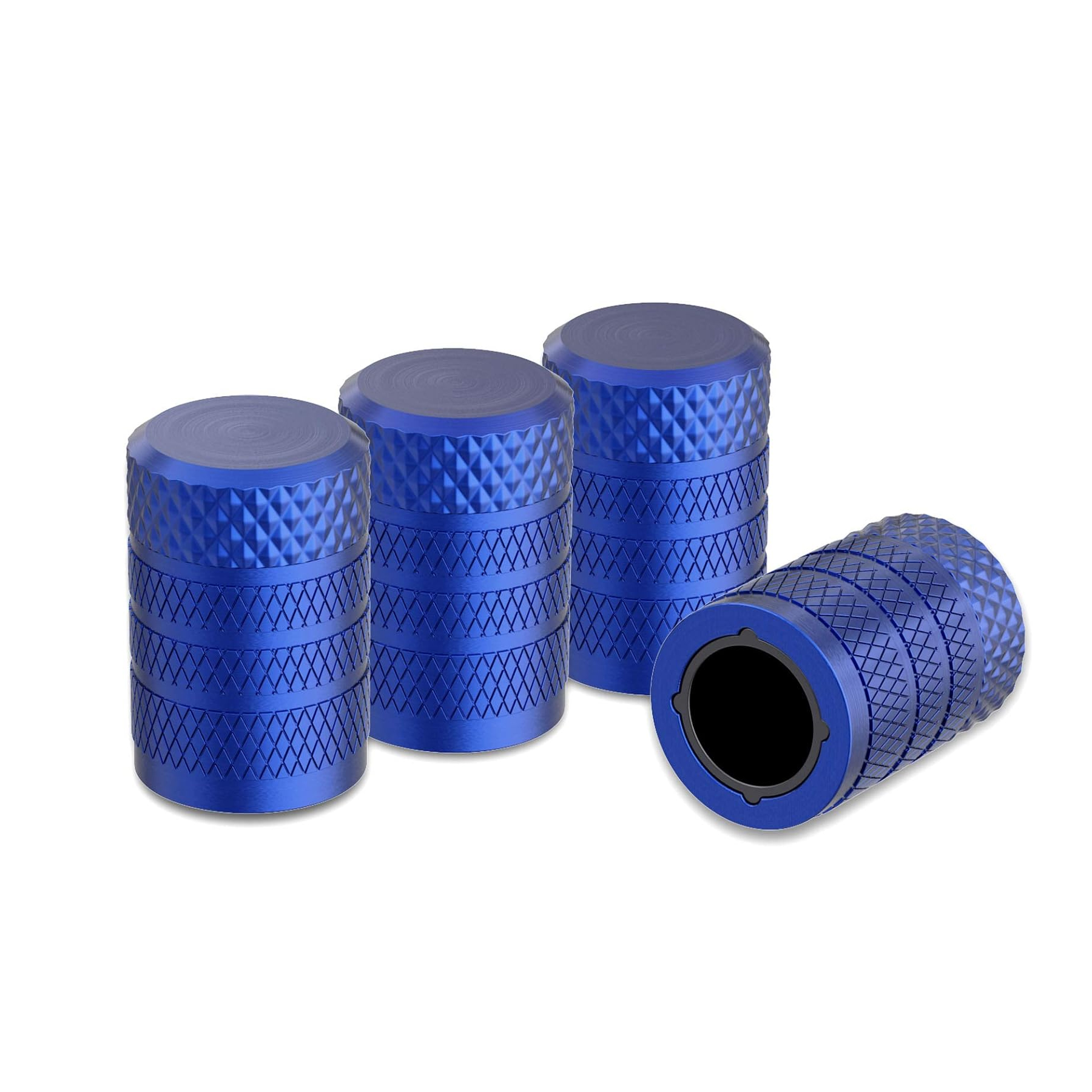 Tire Valve Stem Caps Universal Stem Covers for Cars Trucks Motorcycles SUVs and Bikes -Blue(4 pcs)