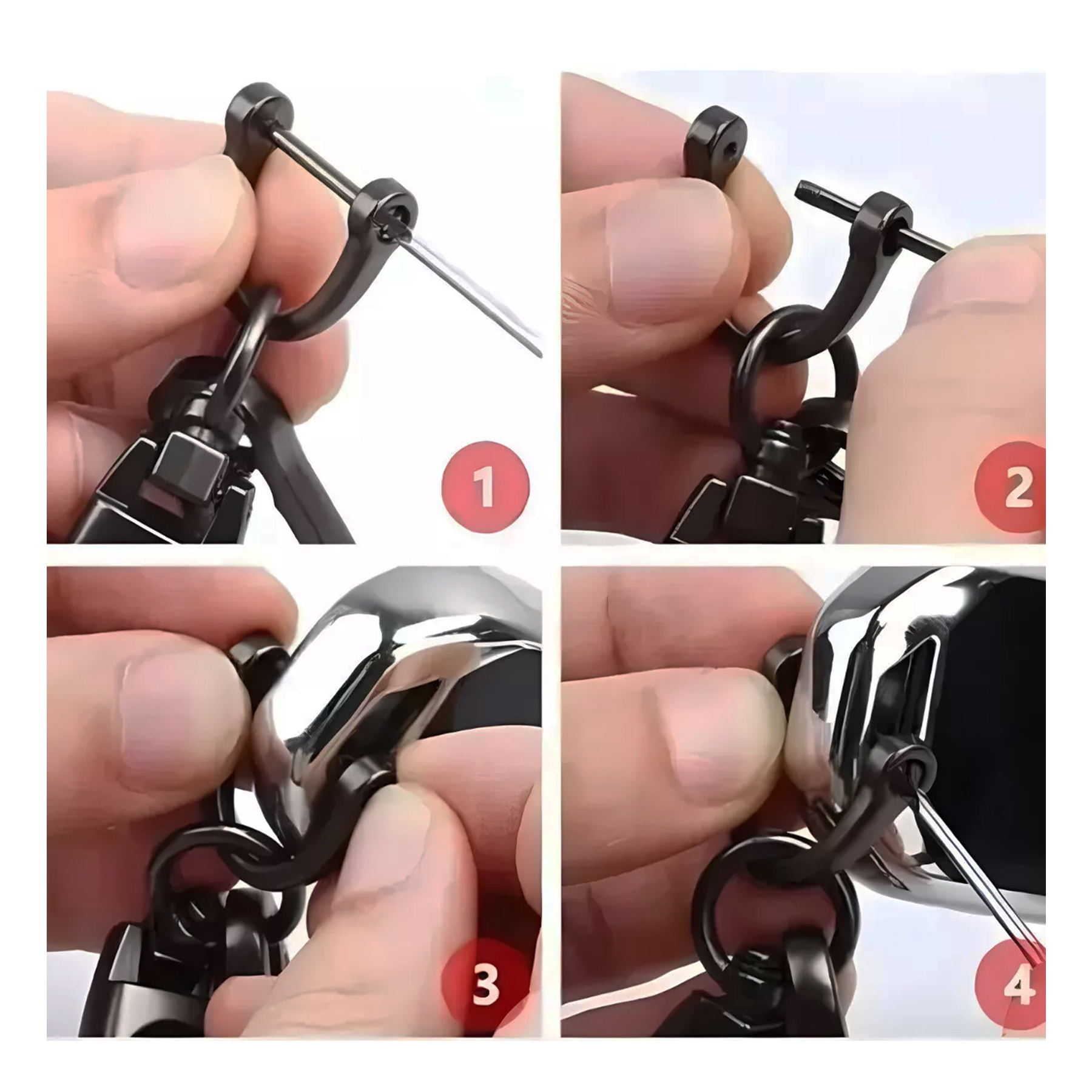 BMW M Logo Keychain Durable Leather and Zinc Alloy Key Ring for All BMW Models - Image 4