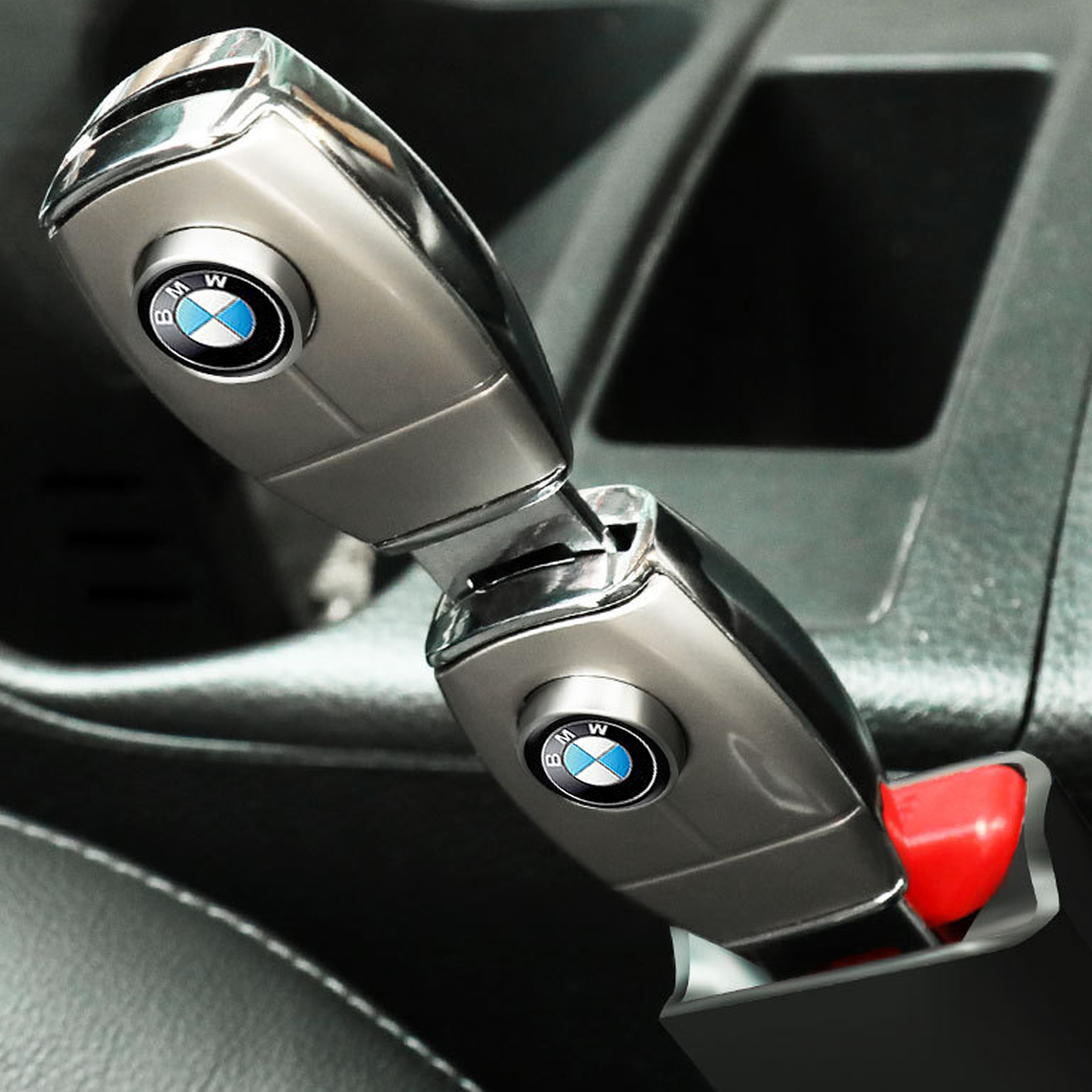 Universal Metal BMW Logo Car Seat Belt Extension Auto Belts Extender Safety Seat Belt Buckle Clip - Image 5