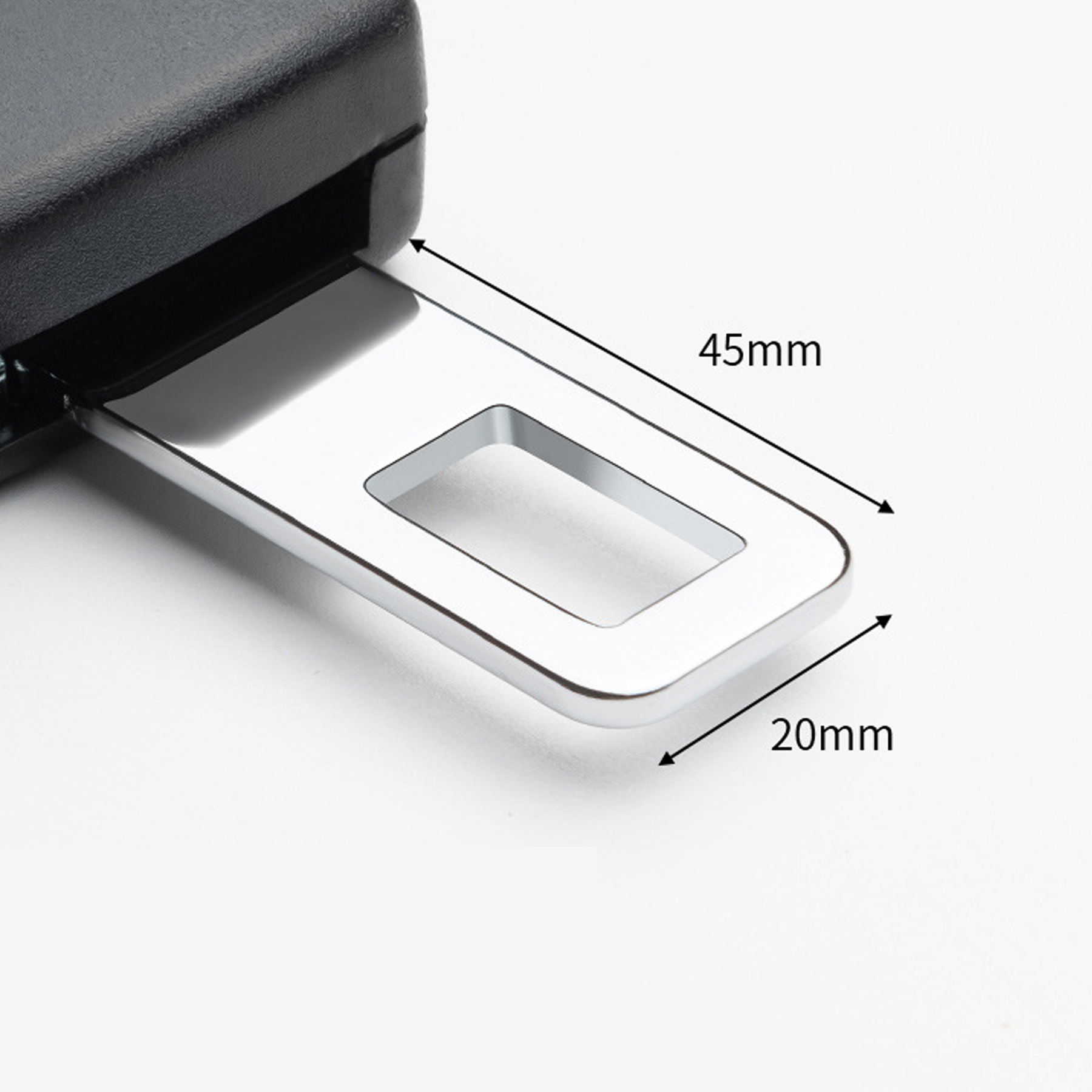 2pcs Universal Metal Seat Belt Extender Safety Basic Seat Belt Buckle Clip - Image 3