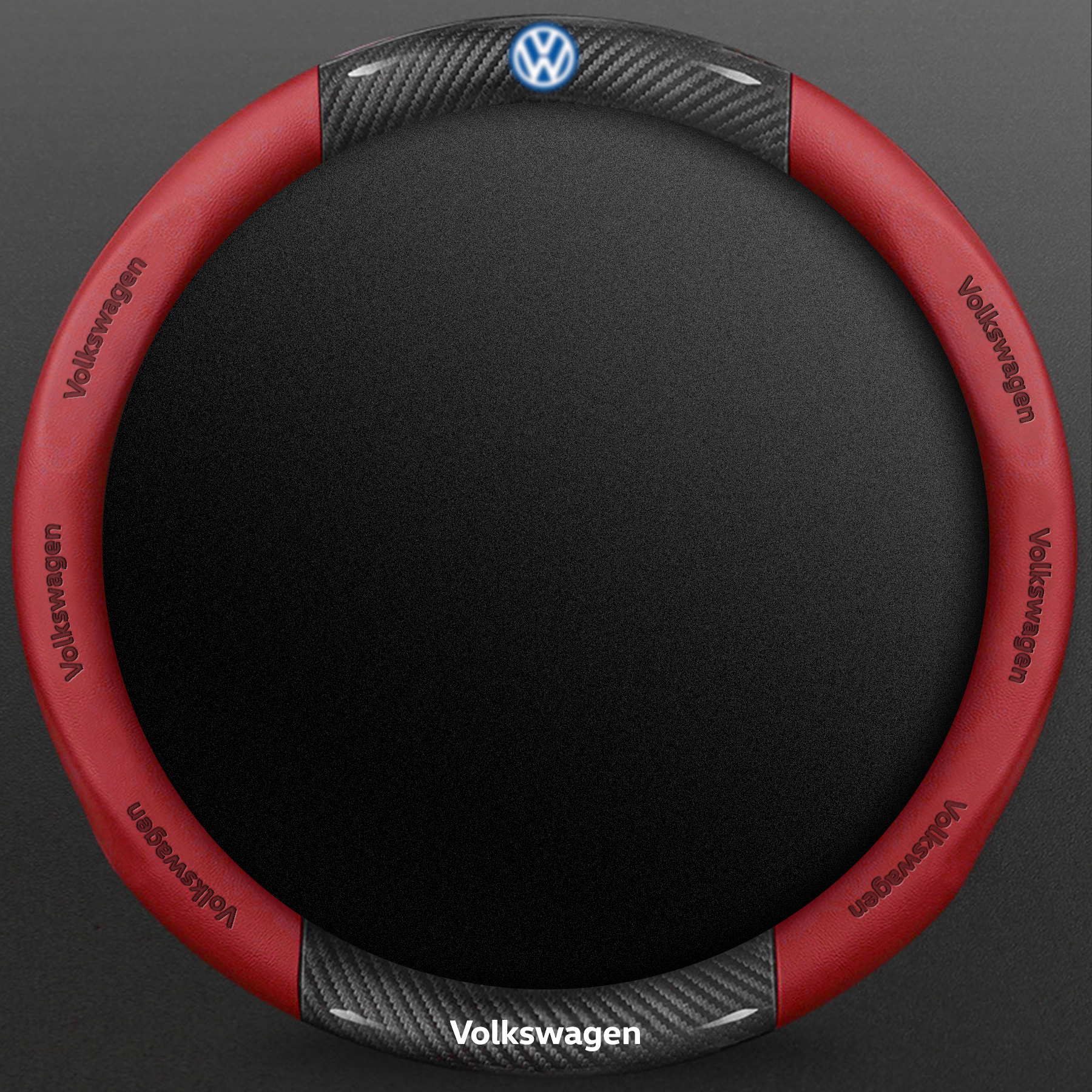 Volkswagen Logo Car Leather Steering Wheel Cover Wear-resistant Multiple ColorsSteering Wheel Protector - Image 9